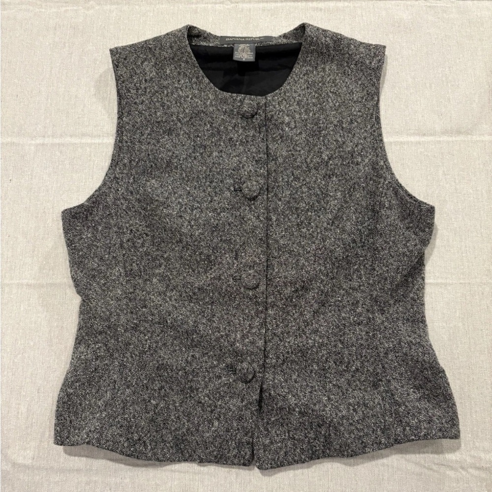 Banana Republic Button Down Vest Pre Owned Sz 6